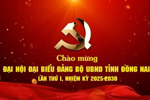 Chào mừng Đại hội Đại biểu Đảng bộ UBND tỉnh Đồng Nai lần thứ I, nhiệm kỳ 2025-2030