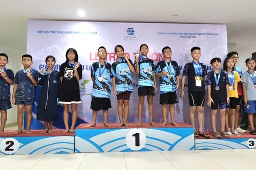 Vận động viên Lạng Sơn đoạt 10 huy chương tại Giải bơi các câu lạc bộ không chuyên toàn quốc