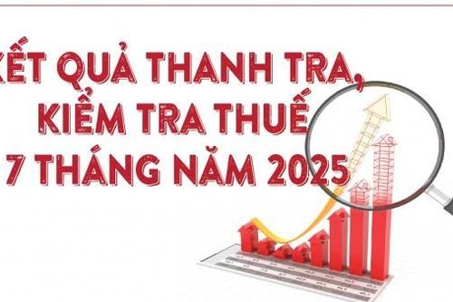 Infographics: Cơ quan Thuế thực hiện 27.381 cuộc thanh tra, kiểm tra trong 7 tháng năm 2025