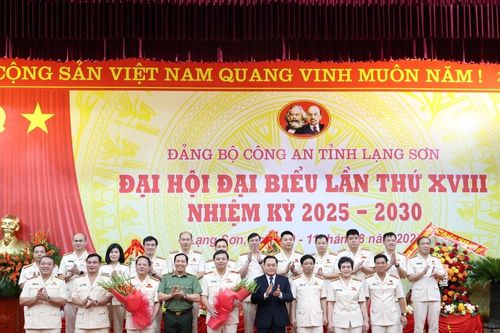 Đại hội đại biểu Đảng bộ Công an tỉnh Lạng Sơn lần thứ XVIII: Xây dựng Công an tỉnh chính quy, tinh nhuệ, hiện đại và vững mạnh toàn diện