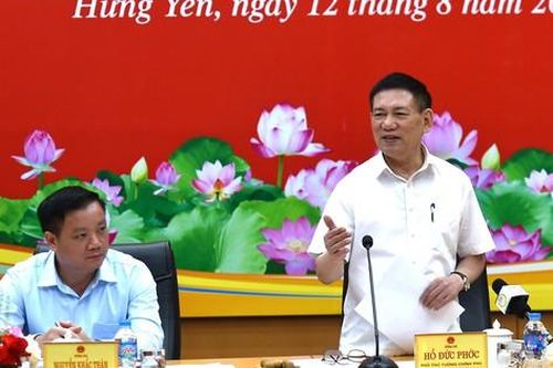 Phó Thủ tướng Hồ Đức Phớc làm việc với tỉnh Hưng Yên
