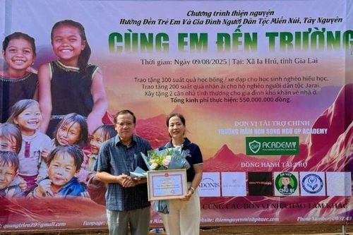 Trường mầm non song ngữ GP Academy đồng hành cùng chương trình 'Cùng em đến trường 2025'