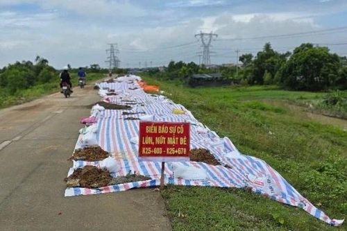 Hà Nội khắc phục sự cố lún, nứt đê hữu Cầu và hữu Hồng