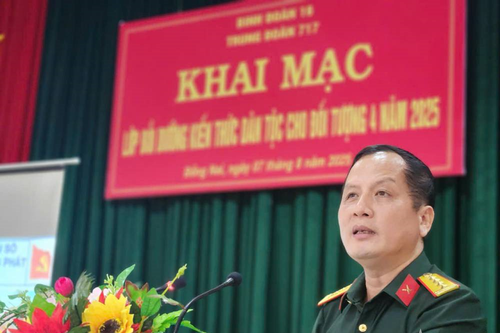 Trung đoàn 717 (Binh đoàn 16): Tổ chức lớp bồi dưỡng kiến thức dân tộc năm 2025