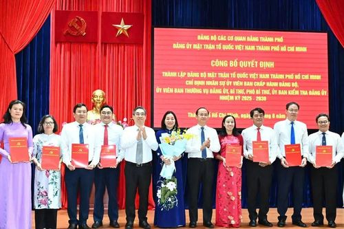 Thành lập Đảng bộ Mặt trận Tổ quốc Việt Nam TPHCM
