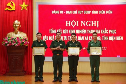 Rút kinh nghiệm công tác tham gia phối hợp khắc phục hậu quả thiên tai tại địa bàn xã Xa Dung, tỉnh Điện Biên