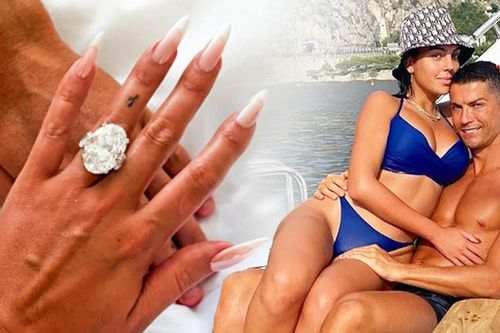 Ronaldo tặng nhẫn kim cương cầu hôn bạn gái