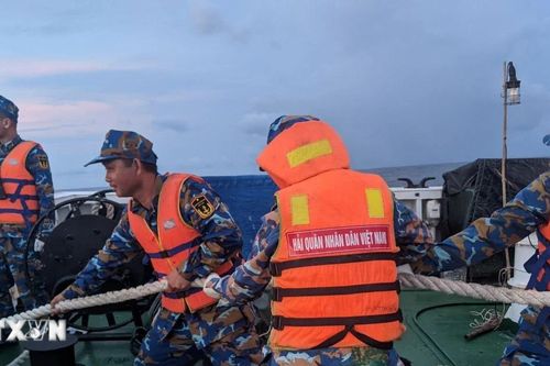 Thành phố Hồ Chí Minh: Tàu Hải quân đưa ngư dân về Bệnh xá đảo Trường Sa cấp cứu