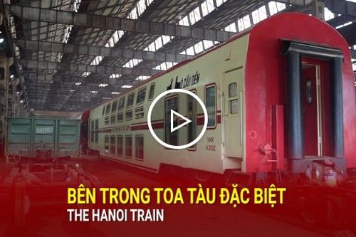 Bên trong toa tàu đặc biệt The Hanoi Train