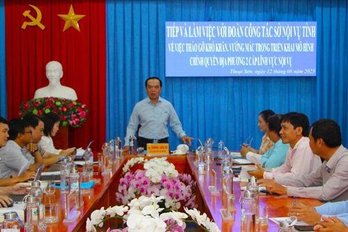 Phó Giám đốc Sở Nội vụ tỉnh An Giang làm việc với 6 xã