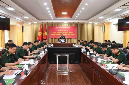 Bộ Chỉ huy Quân sự tỉnh Lai Châu kiểm tra Ban Chỉ huy Bộ đội Biên phòng