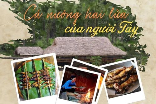 Cá nướng hai lửa của người Tày