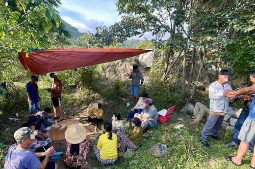 Triệt phá tụ điểm đánh bạc giữa rừng ở Lâm Đồng