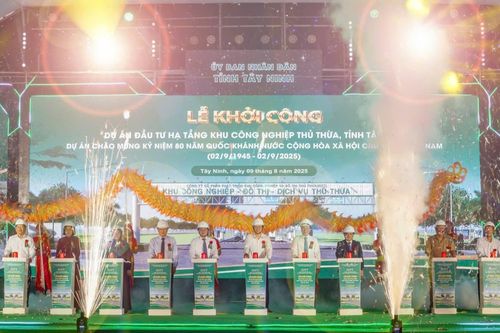 Tây Ninh khởi công Dự án Khu công nghiệp đầu tiên sau sáp nhập tỉnh