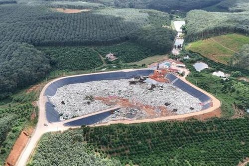 Quảng Ngãi: Yêu cầu kiểm định chất lượng công trình hố chứa rác vừa dùng đã hỏng