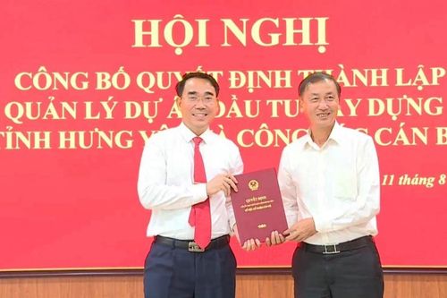 Thành lập Ban Quản lý dự án đầu tư xây dựng số 1 tỉnh Hưng Yên