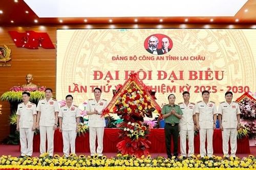 Thứ trưởng Đặng Hồng Đức dự Đại hội Đảng bộ Công an tỉnh Lai Châu