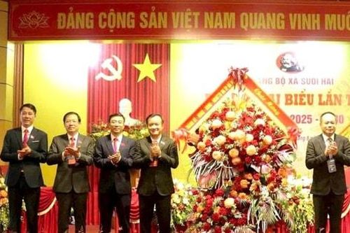 Đại hội đại biểu Đảng bộ xã Suối Hai lần thứ I, nhiệm kỳ 2025-2030:Xây dựng Suối Hai sớm đạt chuẩn xã nông thôn mới kiểu mẫu