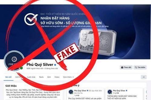 Cảnh báo giả mạo fanpage của Tập đoàn Vàng bạc Đá quý Phú Quý