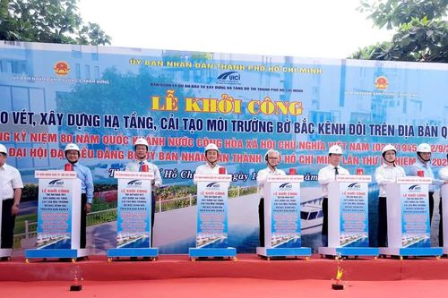 TP Hồ Chí Minh khởi công dự án bờ Bắc kênh Đôi hơn 7.300 tỷ đồng