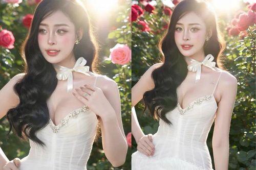 Hot girl Sài Thành gây thương nhớ với giao diện 'nàng thơ' giữa vườn hoa