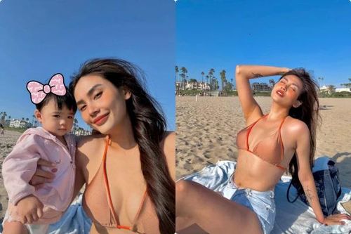Võ Hoàng Yến diện bikini khoe dáng nuột nà sau hơn 10 tháng sinh con