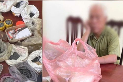Ông lão mang thuốc súng, đạn chì ra chợ bán