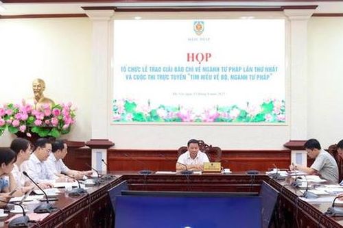 Dự kiến, Lễ trao giải Giải báo chí toàn quốc về ngành Tư pháp lần thứ nhất diễn ra ngày 20/8