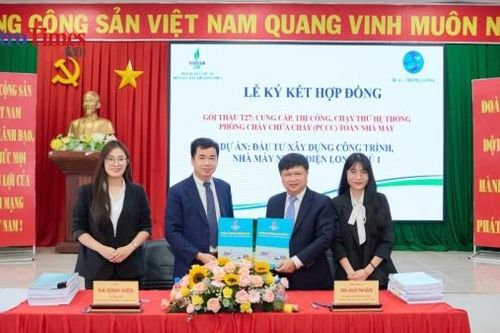 Ký kết hợp đồng gói thầu phòng cháy chữa cháy dự án NMNĐ Long Phú 1