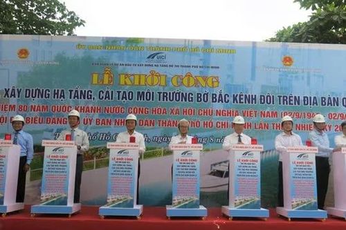 TP Hồ Chí Minh: Hơn 7.300 tỷ đồng cải tạo bờ bắc kênh Đôi