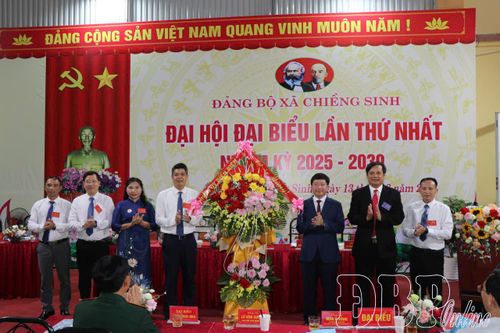 Đại hội Đảng bộ xã Chiềng Sinh lần thứ I, nhiệm kỳ 2025 - 2030