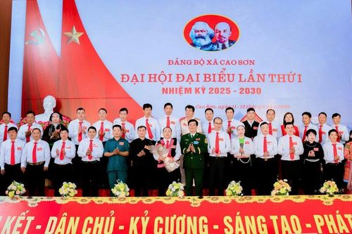 Đại hội Đảng bộ xã Cao Sơn lần thứ I, nhiệm kỳ 2025 – 2030 thành công tốt đẹp