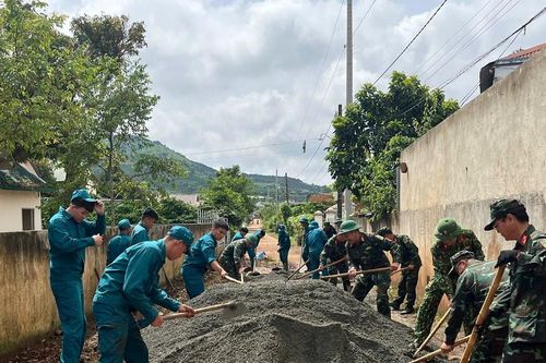 Ban Chỉ huy Phòng thủ Khu vực 1 - Đức Trọng ra quân làm công tác dân vận