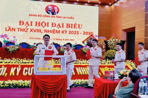 Đảng bộ Công an tỉnh Lai Châu tổ chức thành công Đại hội 'điểm' trên cấp cơ sở