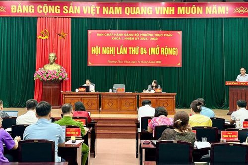 Hội nghị Ban Chấp hành Đảng bộ phường Thục Phán lần thứ 4 (mở rộng)