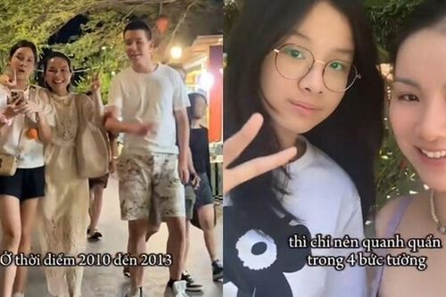 Hoa hậu Thùy Lâm đi cạnh 2 con cao trên 1m7 như chị em, từ bỏ cuộc sống được chồng Tiến sĩ nuôi để làm kinh tế