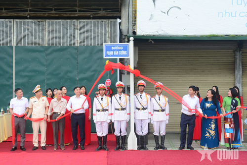Điện Biên: Công bố đặt tên đường Phạm Văn Cường