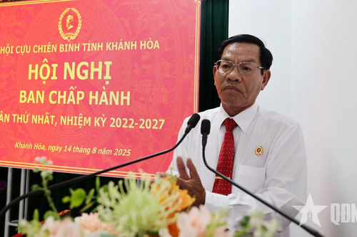 Hội Cựu chiến binh tỉnh Khánh Hòa tổ chức Hội nghị Ban Chấp hành lần thứ nhất