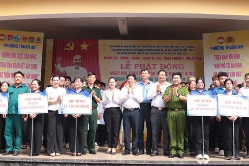 Phường Thuận An phát động 'Toàn dân bảo vệ an ninh Tổ quốc'