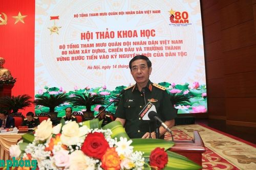 Hội thảo khoa học 'Bộ Tổng Tham mưu Quân đội nhân dân Việt Nam - 80 năm xây dựng, chiến đấu và trưởng thành, vững bước tiến vào kỷ nguyên mới của dân tộc'