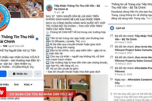 Cảnh báo fanpage giả mạo Bộ Tài chính có dấu hiệu lừa đảo