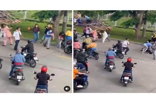 Bắt nhóm nam, nữ đánh nhau náo loạn tại khu công nghiệp