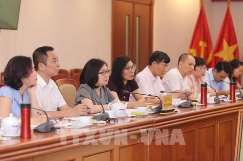 Thường trực Hội đồng phối hợp phổ biến, giáo dục pháp luật Trung ương làm việc tại TTXVN
