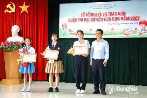Trao 39 giải Cuộc thi Đại sứ văn hóa đọc năm 2025