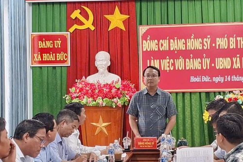 Phó Bí thư Tỉnh ủy Lâm Đồng Đặng Hồng Sỹ kiểm tra thực tế tại cơ sở