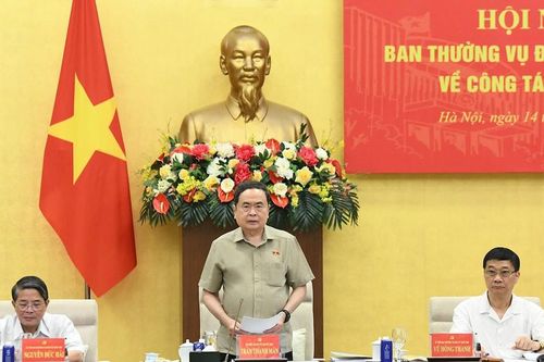Bí thư Đảng ủy Quốc hội, Chủ tịch Quốc hội Trần Thanh Mẫn chủ trì hội nghị về công tác nhân sự