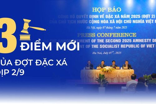 Ba điểm mới của đợt đặc xá dịp 2/9