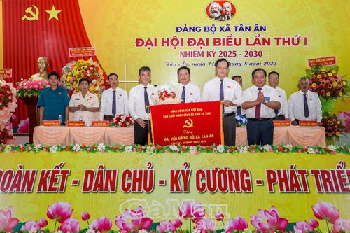 Đồng chí Đoàn Trường Giang giữ chức Bí thư Đảng ủy xã Tân Ân, nhiệm kỳ 2025-2030