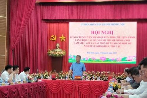 Hà Nội tháo gỡ khó khăn, vướng mắc tồn tại ở xã Hát Môn