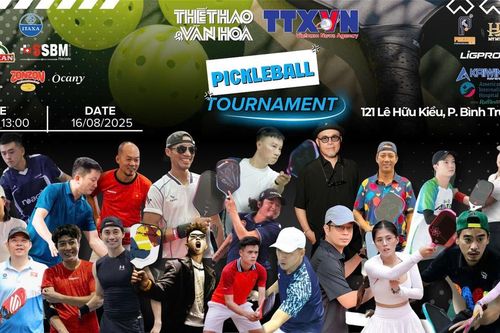 Giải Pickleball báo Thể thao và Văn hóa 2025: Kết nối báo chí và nghệ sĩ
